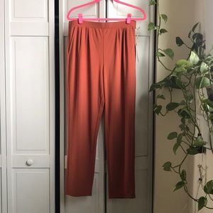 Rust colored tailored pants